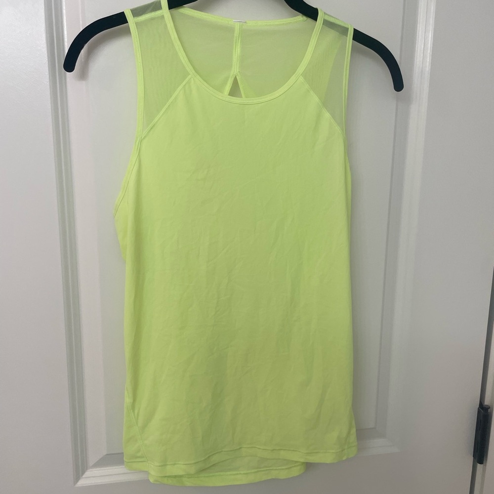 Lime Green Sleeveless Women's Top